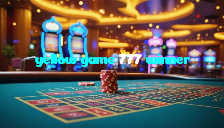 yellow game 777 winner casino presented on mobile device in Pakistan with slots and live games